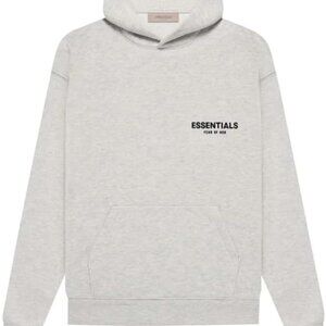 FEAR OF GOD ESSENTIALS OVERSIZED LIGHT OATMEAL HOODIE